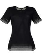 Burberry Prorsum Lace Detail T-shirt