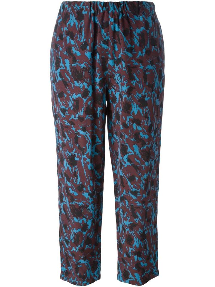 Marni Printed Cropped Trousers