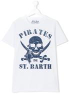 Mc2 Saint Barth Kids Teen Pirate Motif T-shirt - White