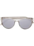Linda Farrow '136 C32' Sunglasses, Adult Unisex, Grey, Acetate/titanium
