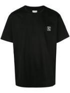 Wooyoungmi Embroidered Logo T-shirt - Black