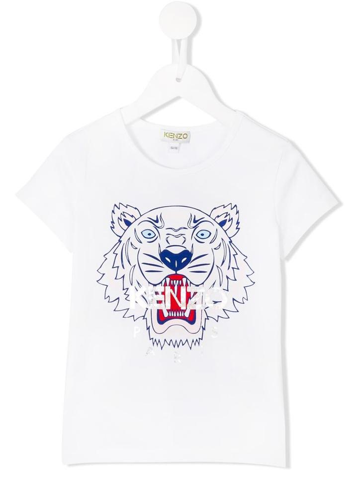 Kenzo Kids Tiger T-shirt, Girl's, Size: 10 Yrs, White