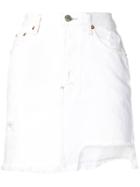 Haikure Jean Skirt - White