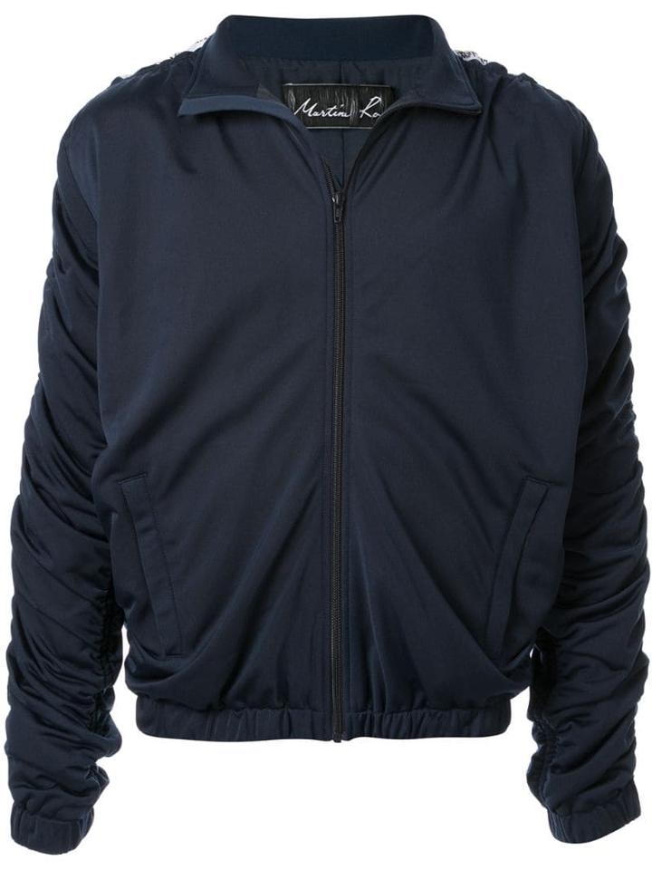 Martine Rose Ruched Track Jacket - Blue