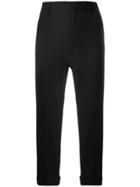 Dsquared2 High Waisted Cropped Trousers - Black