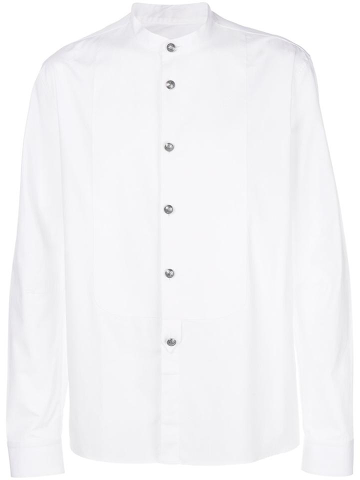 Balmain Mock Neck Shirt - White