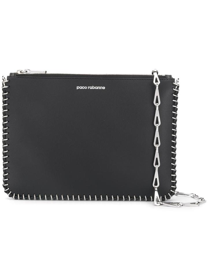 Paco Rabanne Chain Clutch Bag - Black