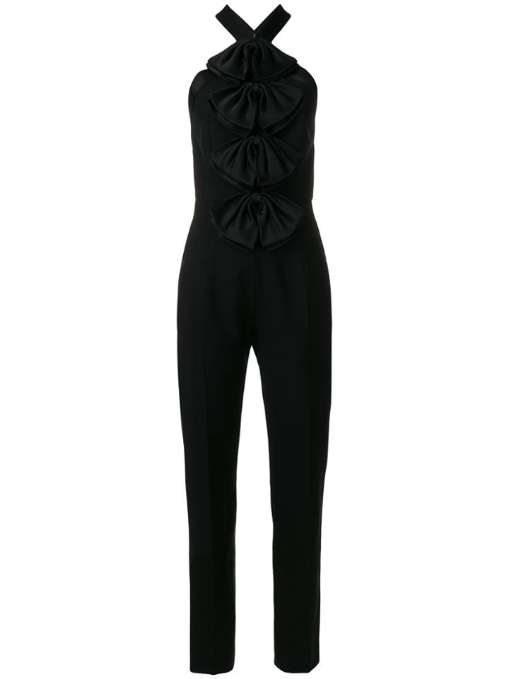 Givenchy Halter Bow Jumpsuit - Black