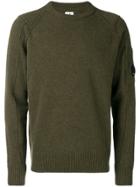 Cp Company Goggle Piped Seams Jumper - Green