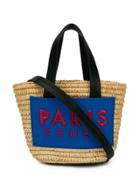 Kenzo Straw Tote Bag - Neutrals