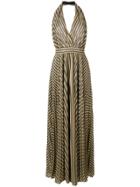 Philosophy Di Lorenzo Serafini Metallic Striped Dress - Gold
