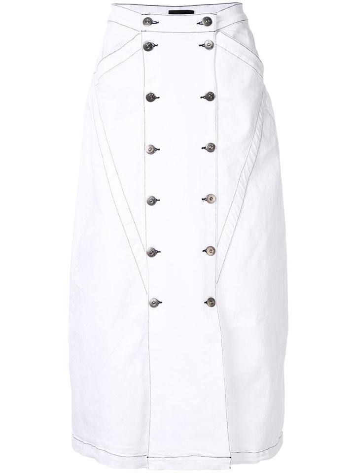 3x1 Jw Long Skirt - White