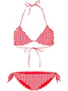 Mc2 Saint Barth Gingham Ruffle Bikini - Red
