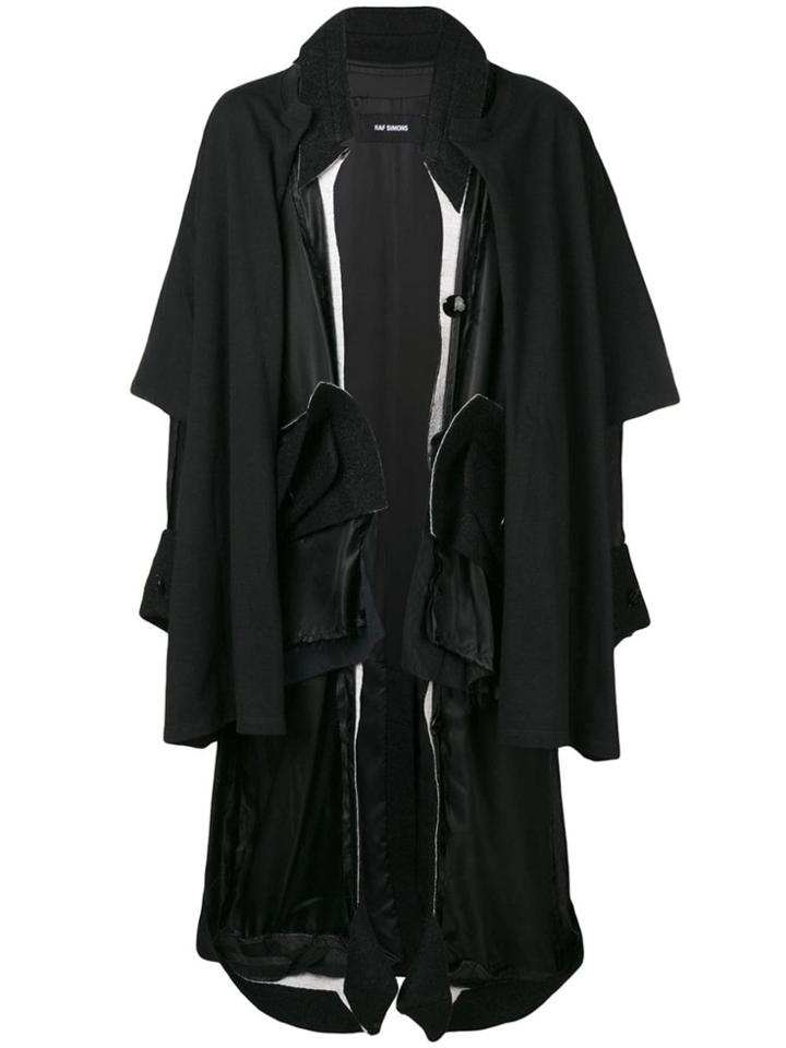 Raf Simons Oversized Layered Coat - Black