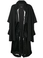 Raf Simons Oversized Layered Coat - Black