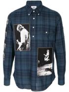 Takahiromiyashita The Soloist Band Patch Plaid Shirt - Blue