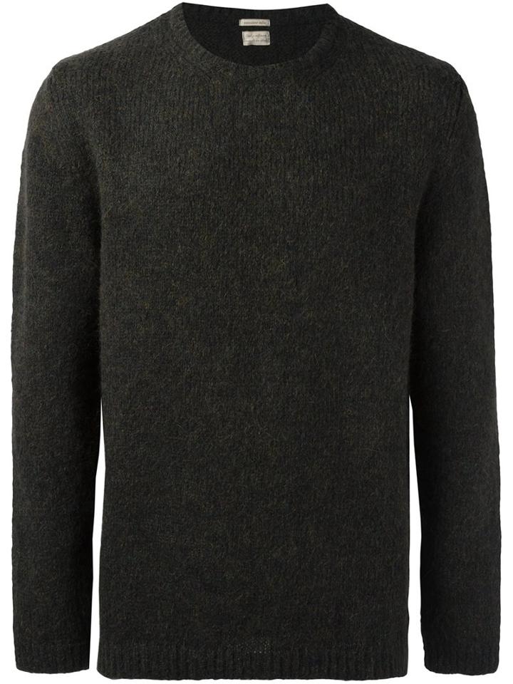 Massimo Alba 'simon' Jumper, Men's, Size: Small, Green, Alpaca/polyamide