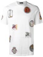 Versace - Ancient Greek Print T-shirt - Men - Cotton - M, White, Cotton