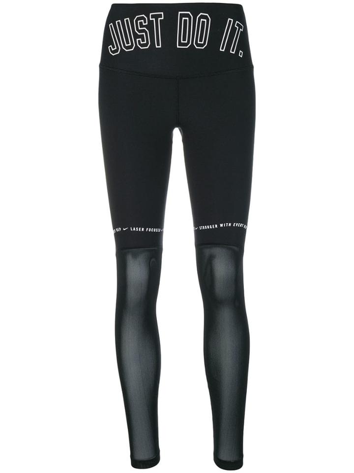 Nike Transparency Leggings - Black