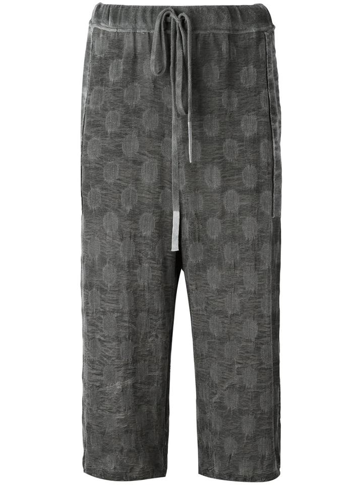 Lost & Found Ria Dunn Cropped Drawstring Trousers, Women's, Size: Medium, Grey, Cotton/viscose