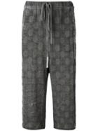 Lost & Found Ria Dunn Cropped Drawstring Trousers, Women's, Size: Medium, Grey, Cotton/viscose