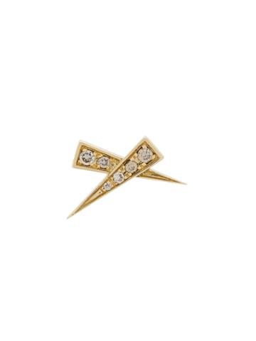 Daou 18kt Gold Kiss Diamond Earring
