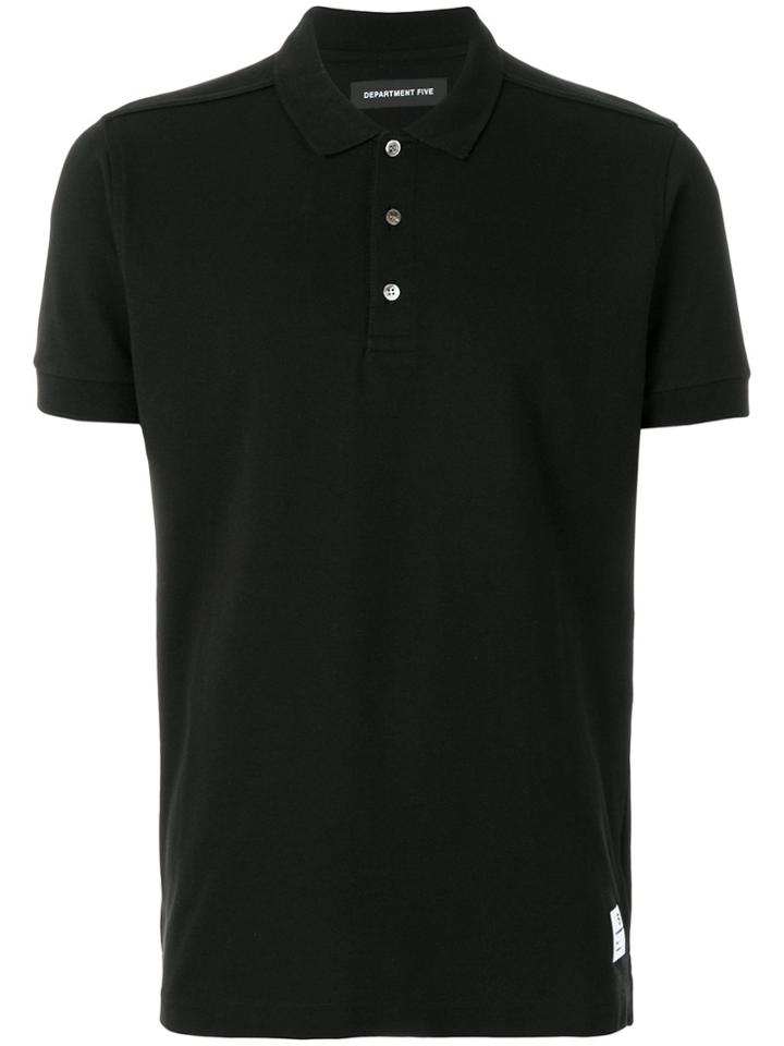 Department 5 Classic Polo Top - Black