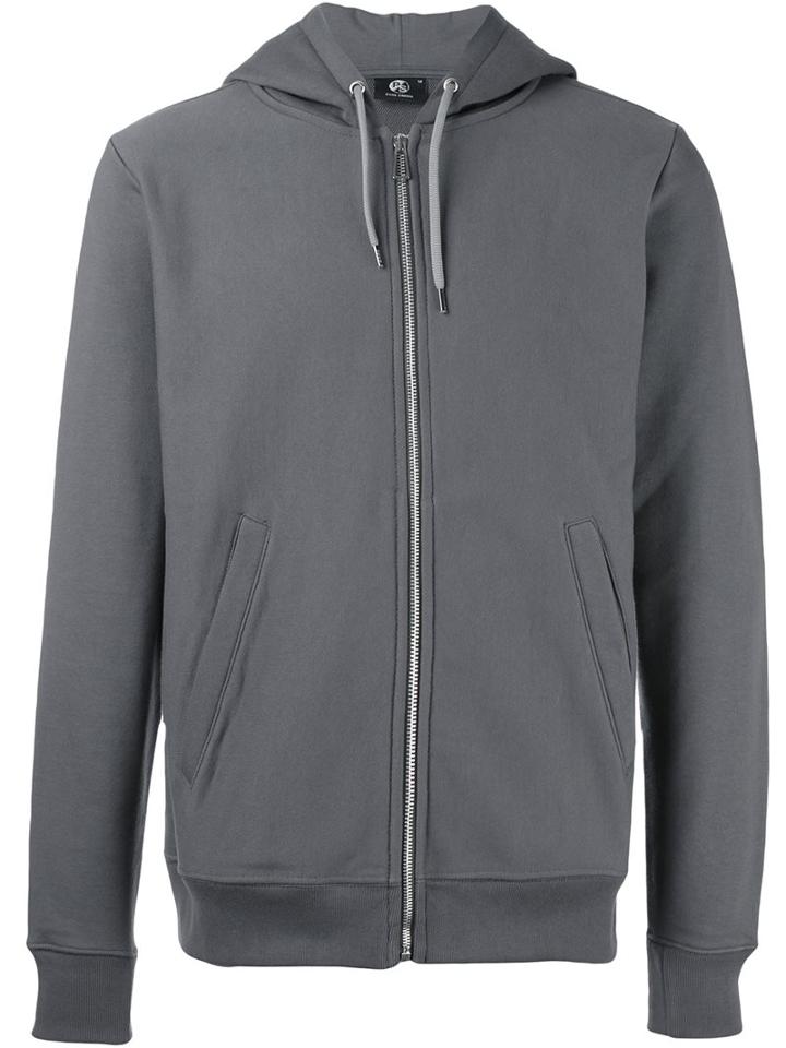 Ps By Paul Smith Zip Up Hoodie, Men's, Size: Medium, Grey, Cotton