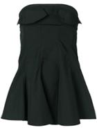 Y's Strapless Flared Top - Black