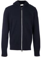Moncler Classic Zip-up Hoodie, Men's, Size: Small, Blue, Cotton/wool