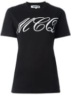 Mcq Alexander Mcqueen Tattoo Print T-shirt, Women's, Size: Large, Black, Cotton