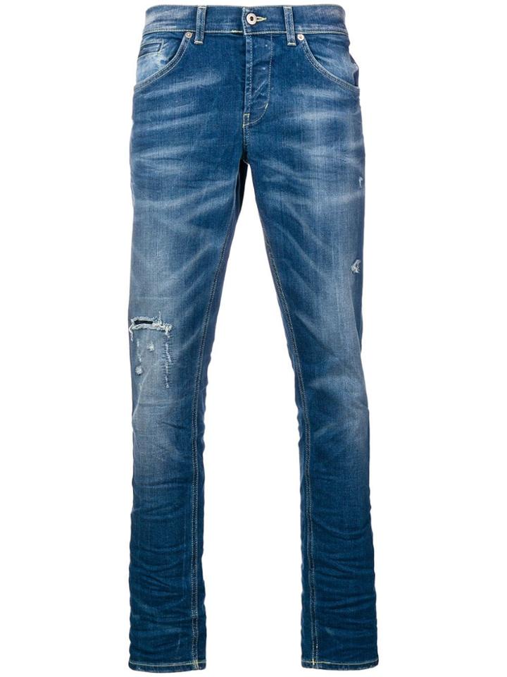 Dondup Stonewashed Ripped Jeans - Blue