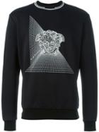 Versace Medusa Sweatshirt, Men's, Size: Medium, Black, Polyamide/cotton