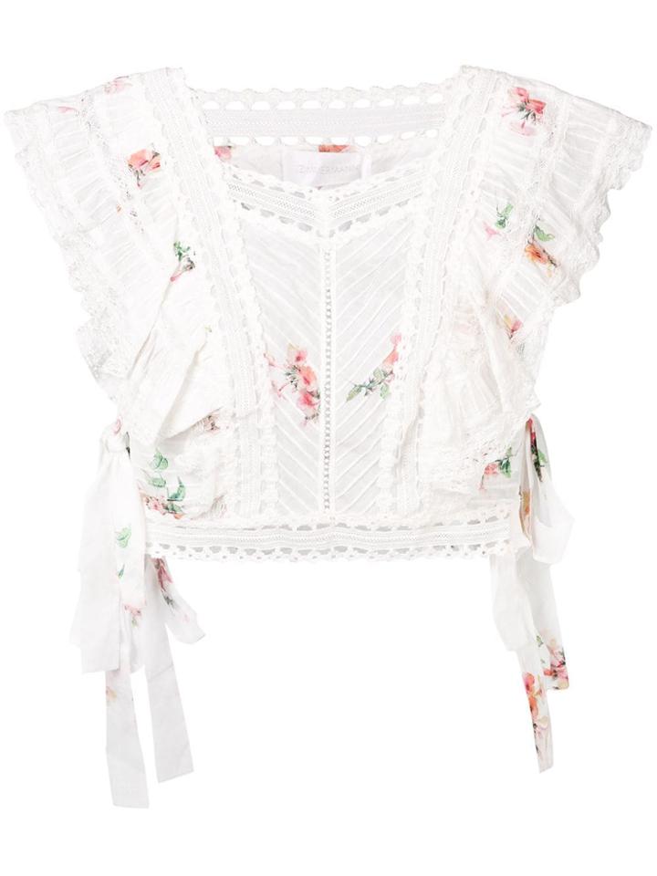 Zimmermann Heathers Pintuck Top - White