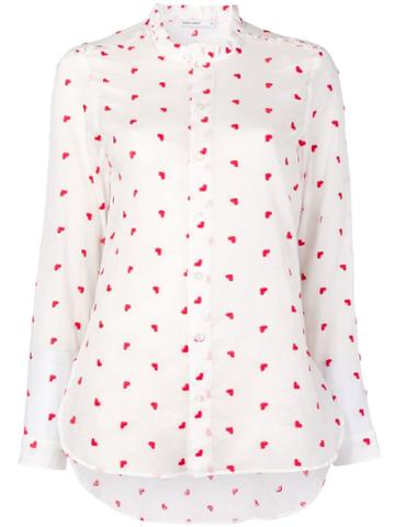 Marie Marot Diana Heart Embroidered Shirt - White