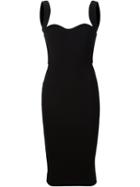 Victoria Beckham Sweetheart Neck Fitted Dress