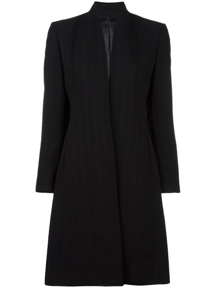 Jean Paul Gaultier Pre-owned Long Pinstriped Jacket - Black