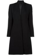 Jean Paul Gaultier Pre-owned Long Pinstriped Jacket - Black