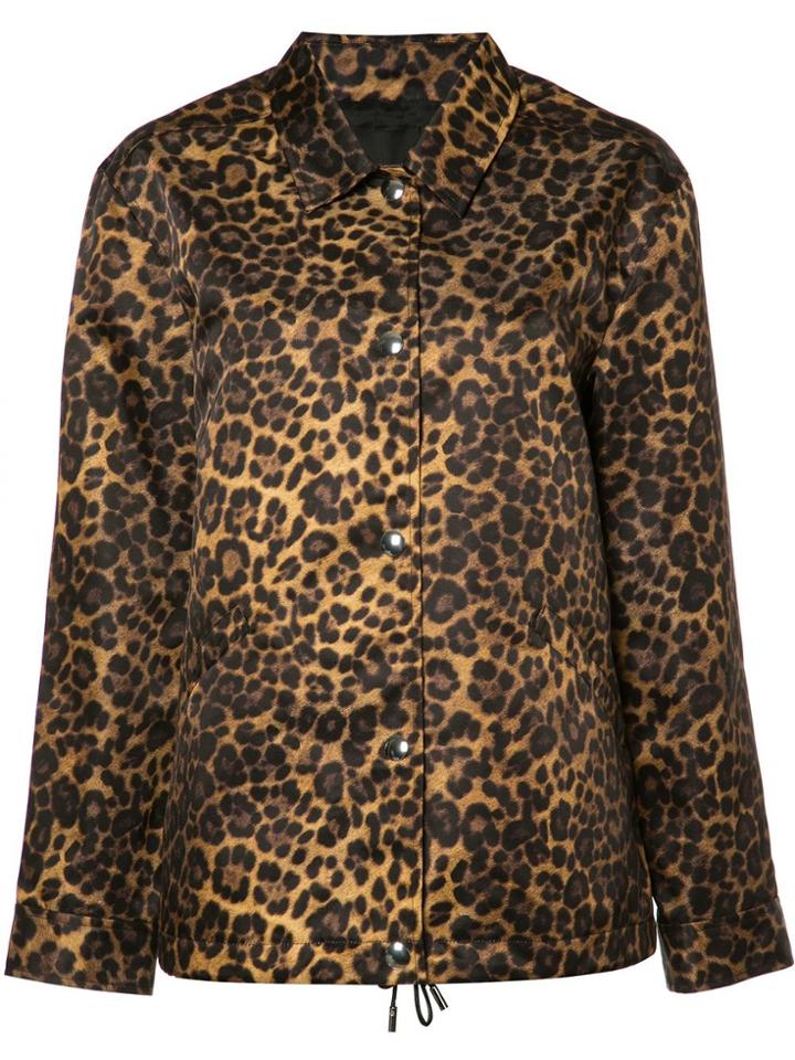 Alexander Wang Leopard Print Jacket - Brown