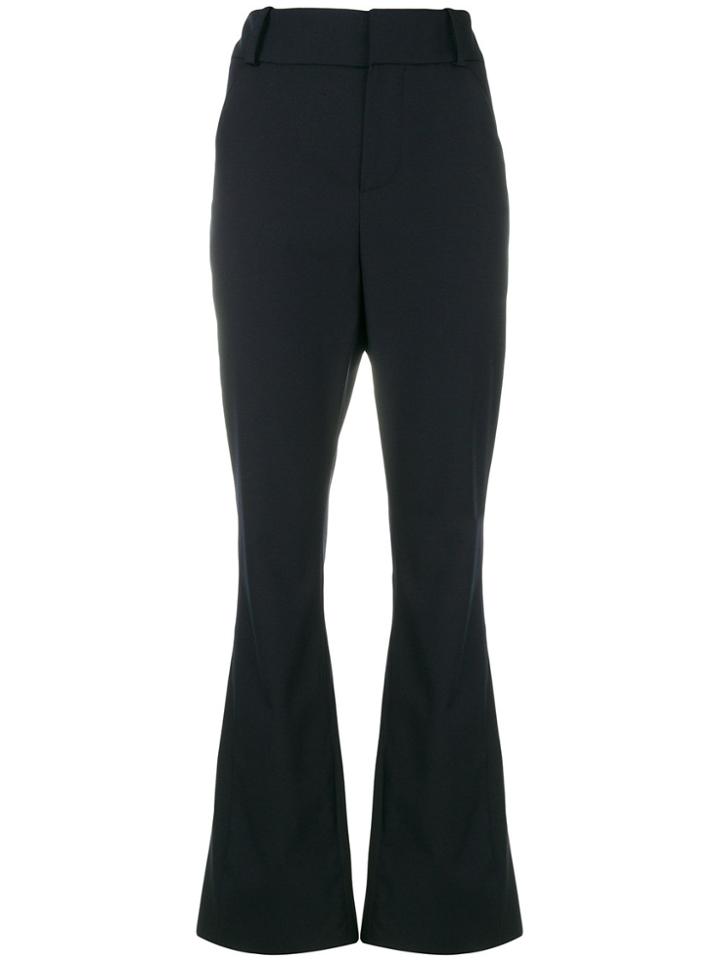 Marni High Waist Bell Bottom Trousers - Blue