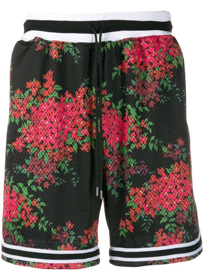 John Elliott Floral Basket Shorts - Black
