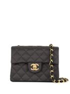 Chanel Pre-owned Cc Logo Quilted Shoulder Bag - Black