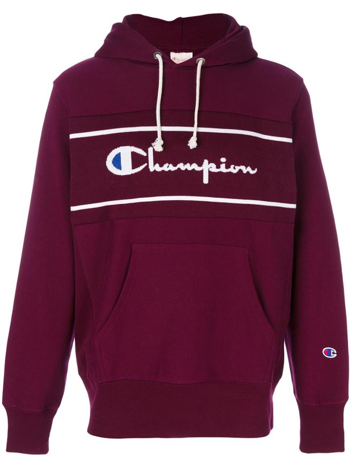 Champion Logo Hoodie - Red