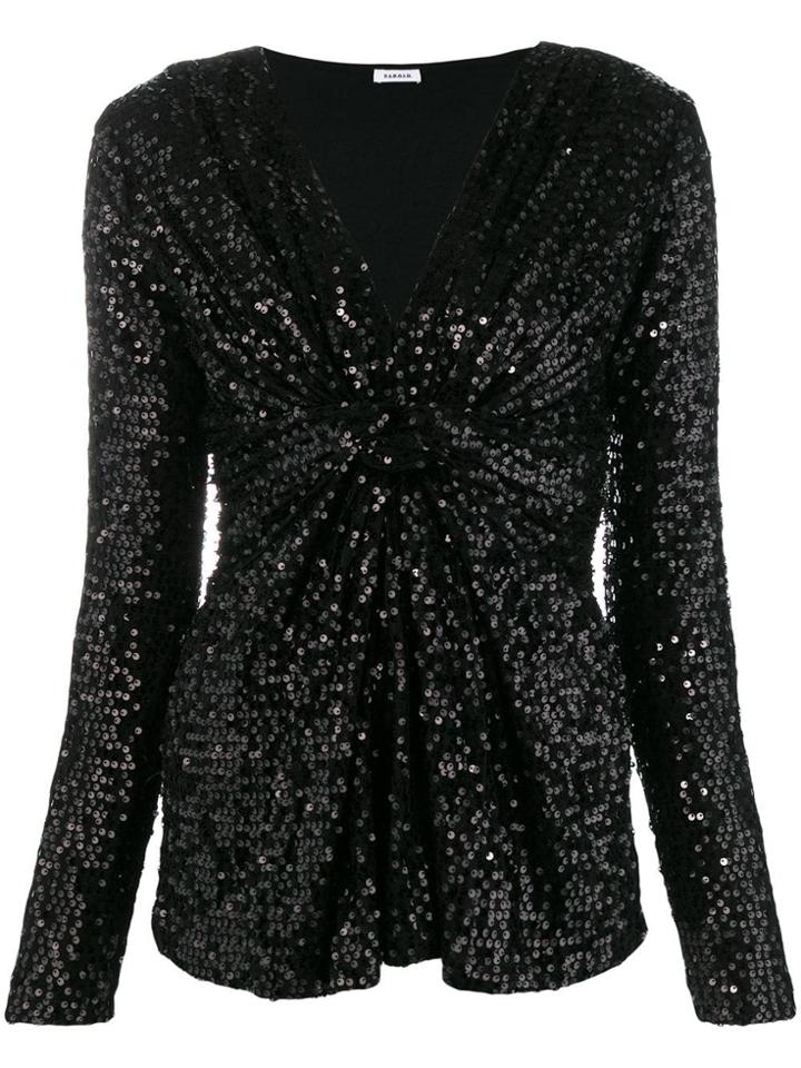 P.a.r.o.s.h. Sequin Party Blouse - Black