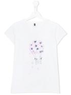 Armani Junior Floral Print T-shirt, Girl's, Size: 16 Yrs, White