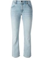 T By Alexander Wang Flared Cropped Jeans - Blue