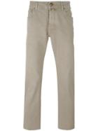 Jacob Cohen Straight-leg Trousers, Men's, Size: 36, Nude/neutrals, Cotton/spandex/elastane