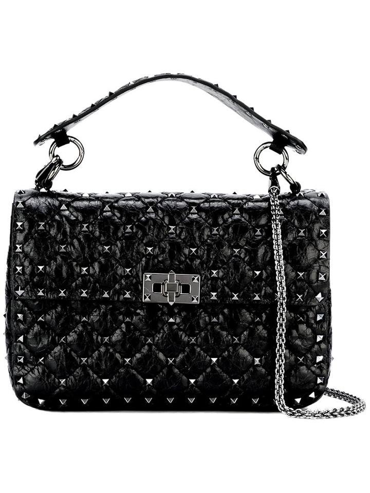Valentino Valentino Garavani 'rockstud Spike' Crossbody Bag, Women's, Black, Lamb Skin/metal
