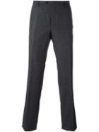 Etro Slim Fit Tailored Trousers, Men's, Size: 50, Grey, Cotton/polyamide/acetate/wool