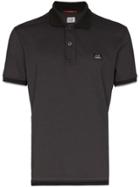 Cp Company Short-sleeve Polo Shirt - 999 Black